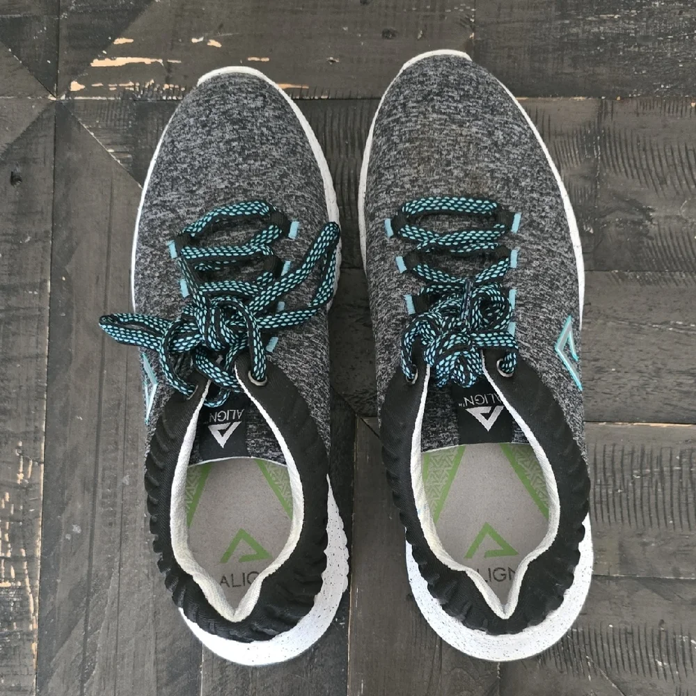 Align Women's Grey and Teal Athletic Nursing Shoes 7.5 - Picture 7 of 7